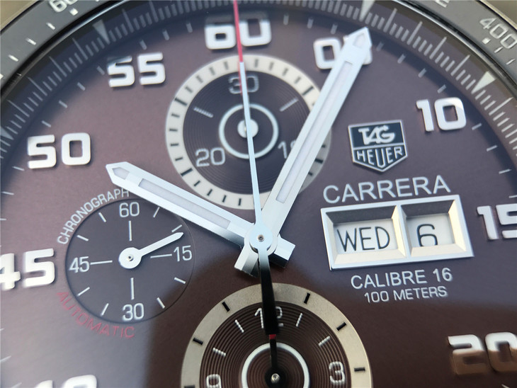 V6泰格豪雅卡莱拉系列赛车自动机械计时精仿手表