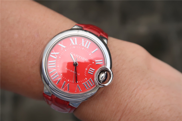 TW卡地亚中国红蓝气球系列WSBB0022女士精仿手表
