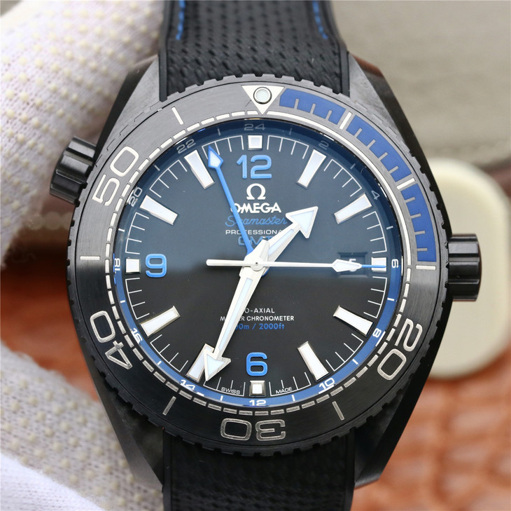 VS厂欧米茄海洋宇宙600米系列全黑陶瓷215.92.46.22.01.002精仿手表